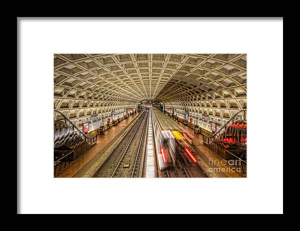 Clarence Holmes Framed Print featuring the photograph Washington DC Metro Station XI by Clarence Holmes