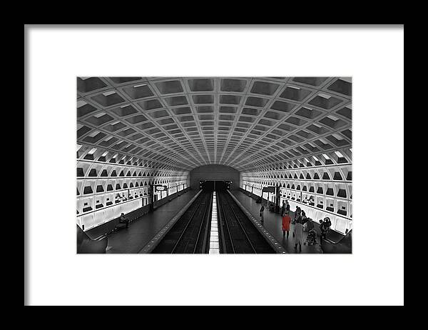 Washington Framed Print featuring the photograph Washington DC Subway by Geraldine Alexander