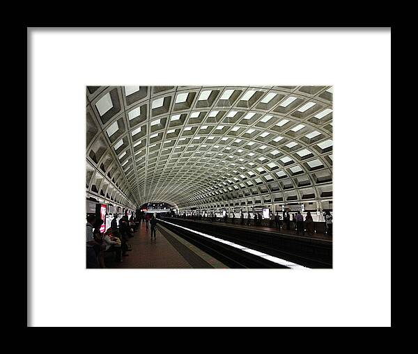 Washington Framed Print featuring the photograph Washington Metro by Richard Reeve