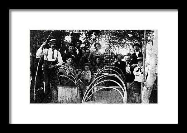 1890 Framed Print featuring the photograph Washington Pioneers, C1900 by Granger
