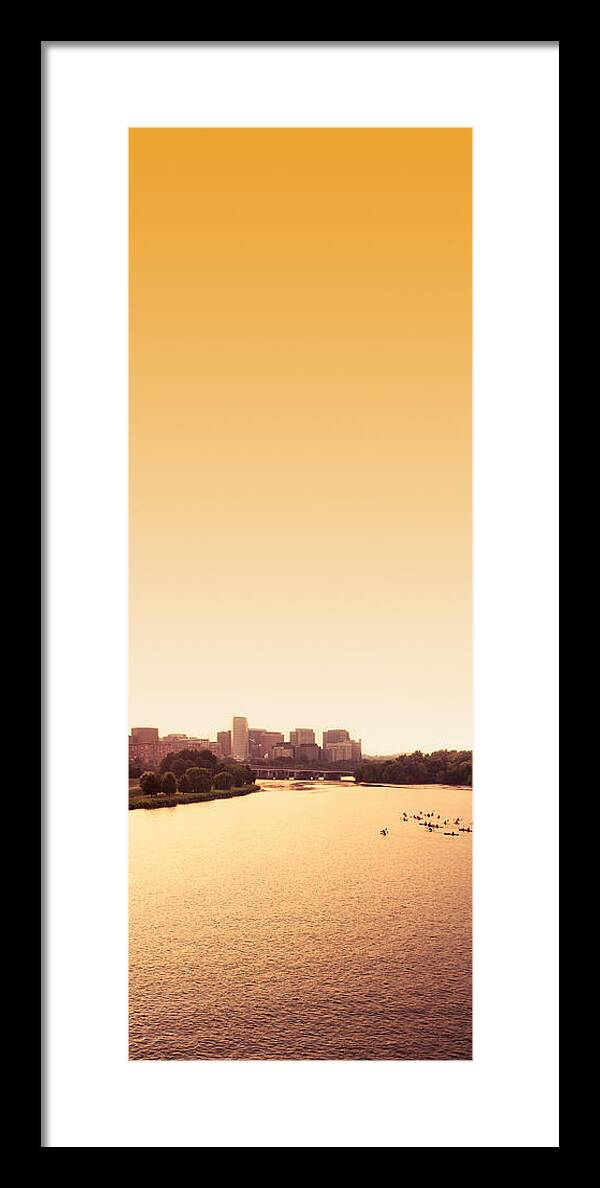 Tidal Basin Framed Print featuring the photograph Washington Skyline by Franckreporter