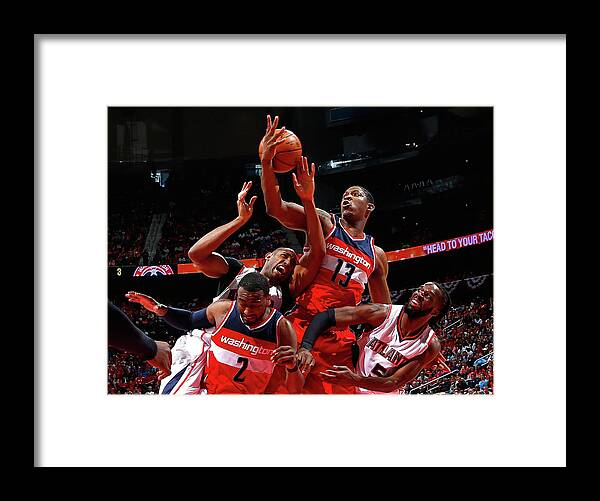 Atlanta Framed Print featuring the photograph Washington Wizards V Atlanta Hawks - by Kevin C. Cox