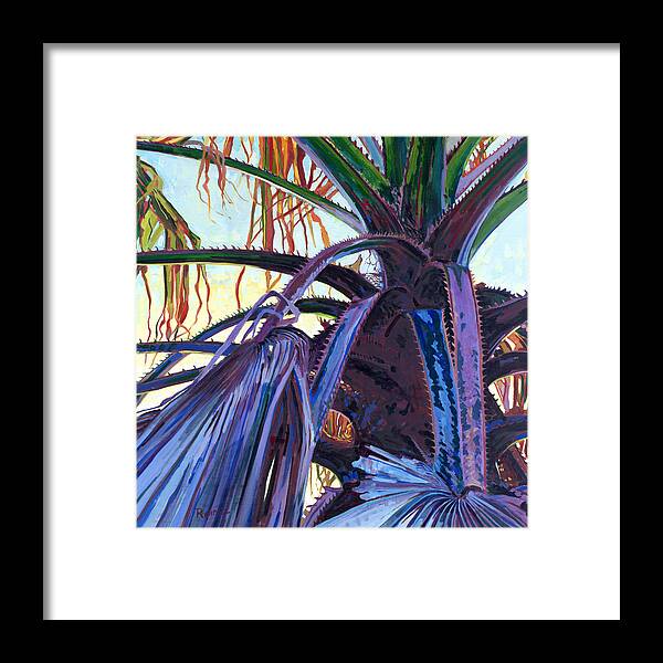 Palm Framed Print featuring the painting Washingtonia by David Randall