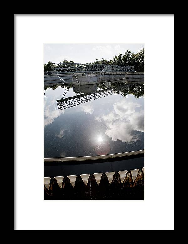 Equipment Framed Print featuring the photograph Waste Water Treatment Plant by Thomas Fredberg/science Photo Library