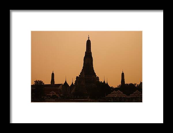 3scape Photos Framed Print featuring the photograph Wat Arun by Adam Romanowicz