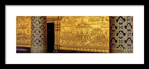 Photography Framed Print featuring the photograph Wat Mai Luang Prabang Laos by Panoramic Images