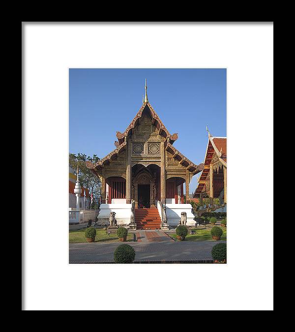 Scenic Framed Print featuring the photograph Wat Phra Singh Phra Ubosot DTHCM0246 by Gerry Gantt
