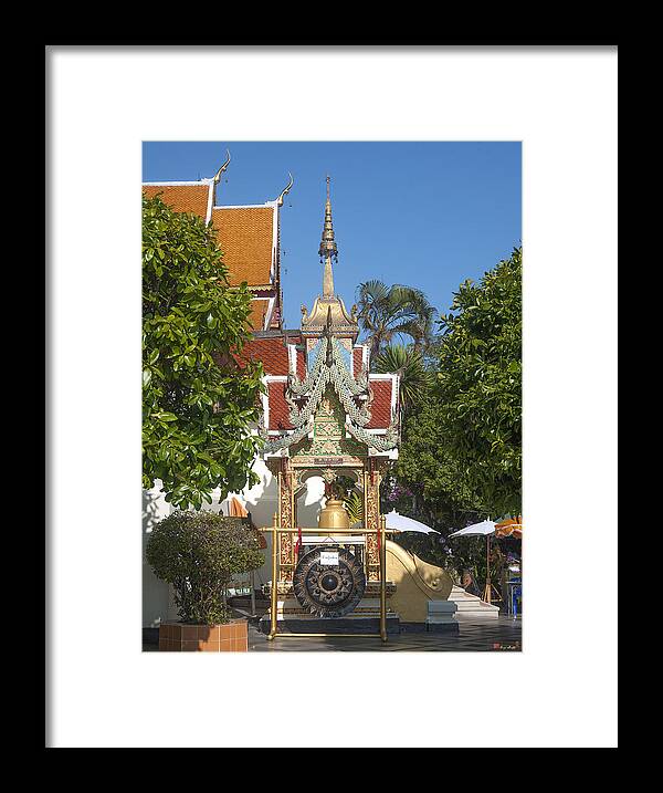 Thailand Framed Print featuring the photograph Wat Phratat Doi Suthep Bell Tower DTHCM0020 by Gerry Gantt