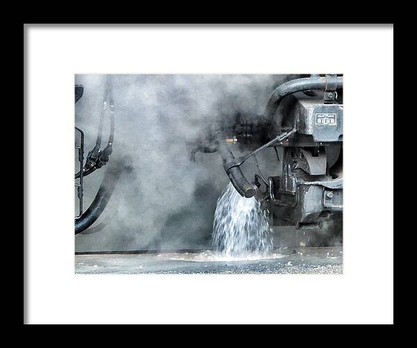 Water Framed Print featuring the photograph Water and Steam - Heavy Metal by Patricia Januszkiewicz