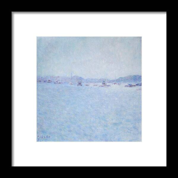 Impressionism Framed Print featuring the painting Water At Cannes France by Glenda Crigger