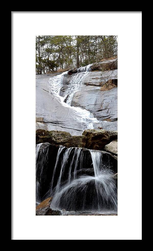 Waterfall Flow Framed Print featuring the photograph Water Faucet by Jeff Bjune 