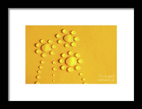 Abstract Framed Print featuring the photograph Water Flowers by Carlos Caetano