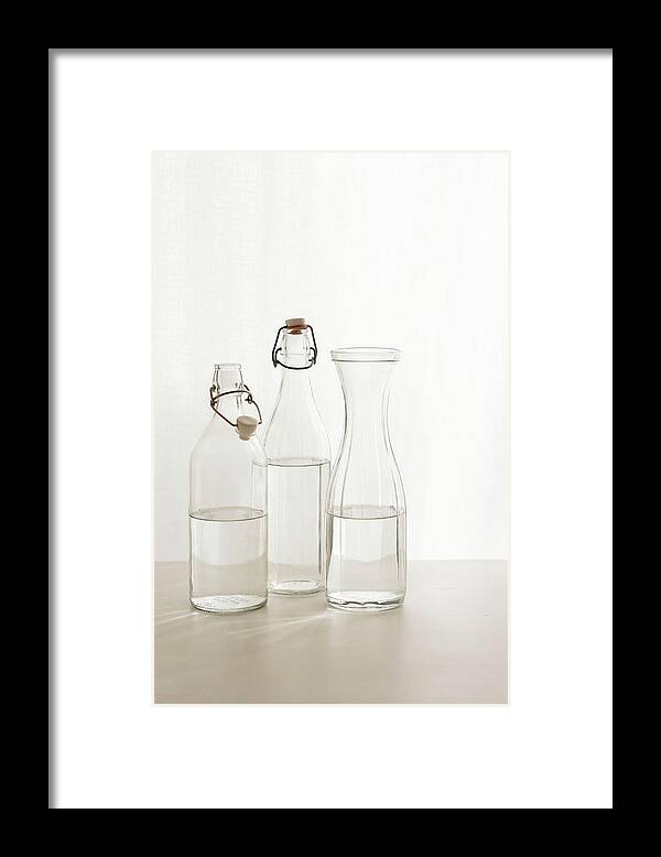 Purity Framed Print featuring the photograph Water Glass by Renáta Dobránska
