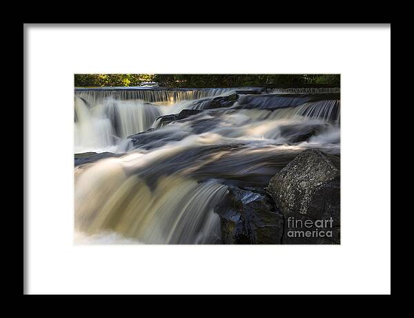 Waterfall Framed Print featuring the photograph Water Paths by Dan Hefle