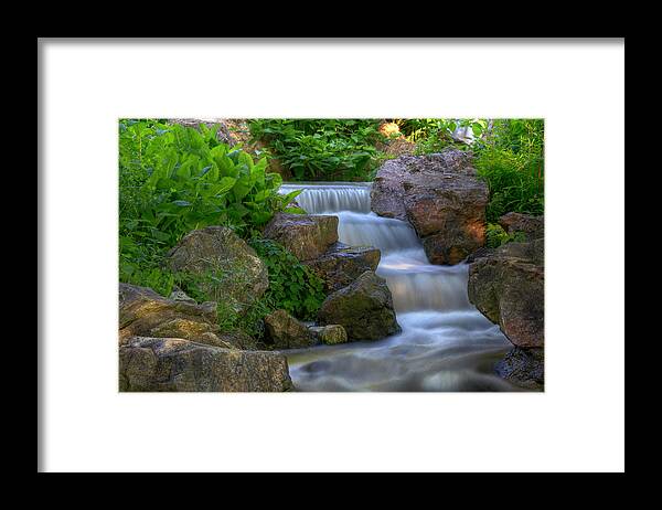 Creek Framed Print featuring the photograph Water Slide by John Absher
