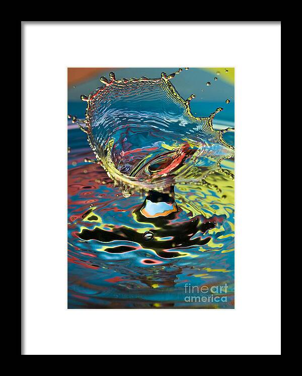 Splash Framed Print featuring the photograph Water Splash Exploding by Anthony Sacco