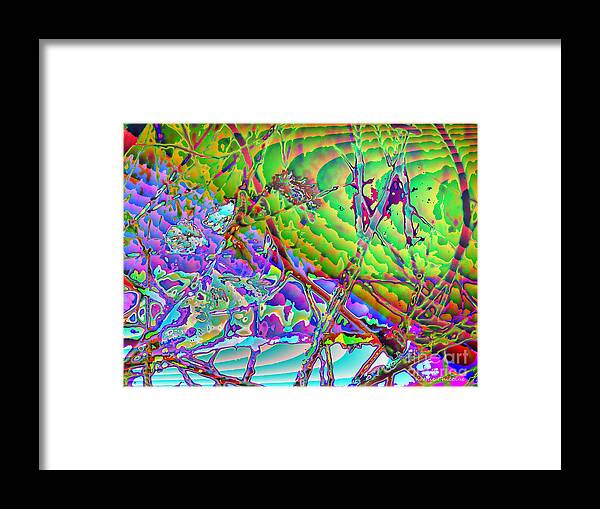 Abstract Art Framed Print featuring the photograph Water Splashed by Kathie Chicoine
