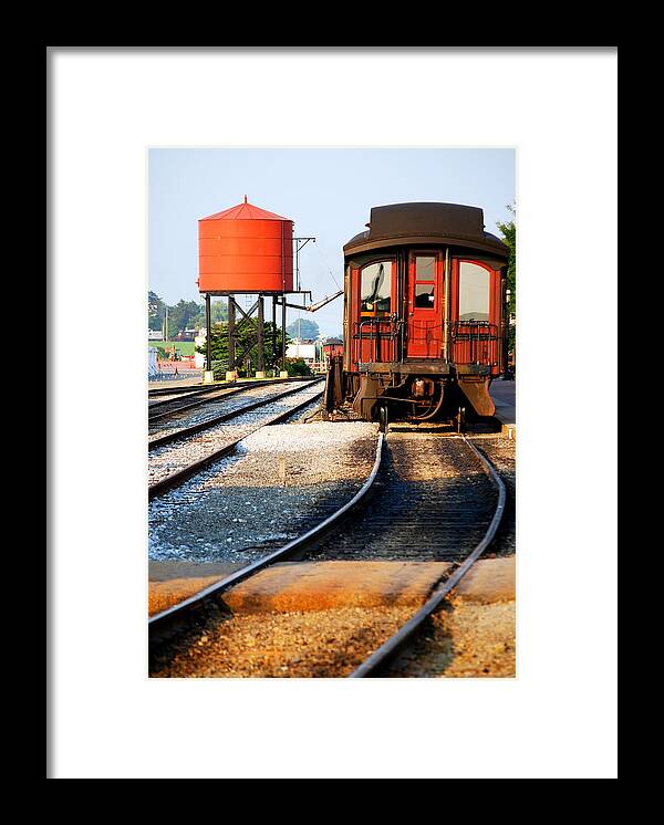 Water Stop Framed Print featuring the photograph Water Stop by Mary Beth Landis