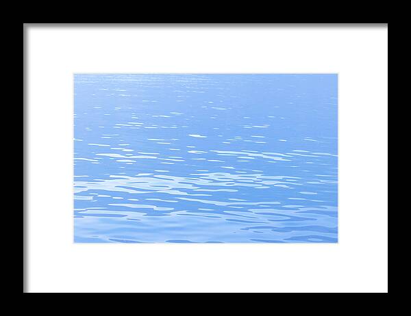 Standing Water Framed Print featuring the photograph Water Surface Background by Mmac72