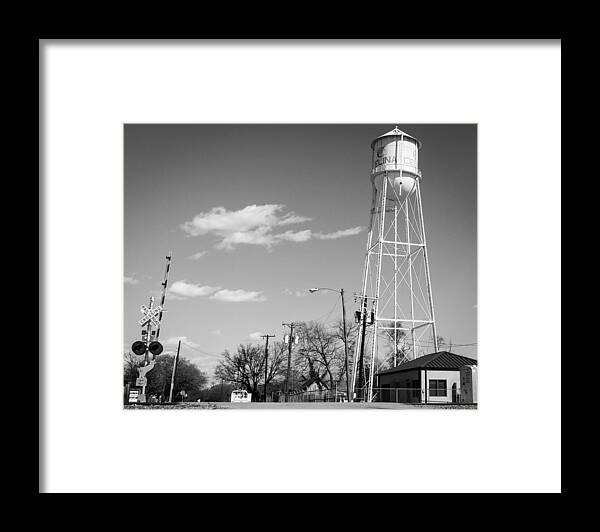 Water Framed Print featuring the photograph Water Tower by Jeff Mize