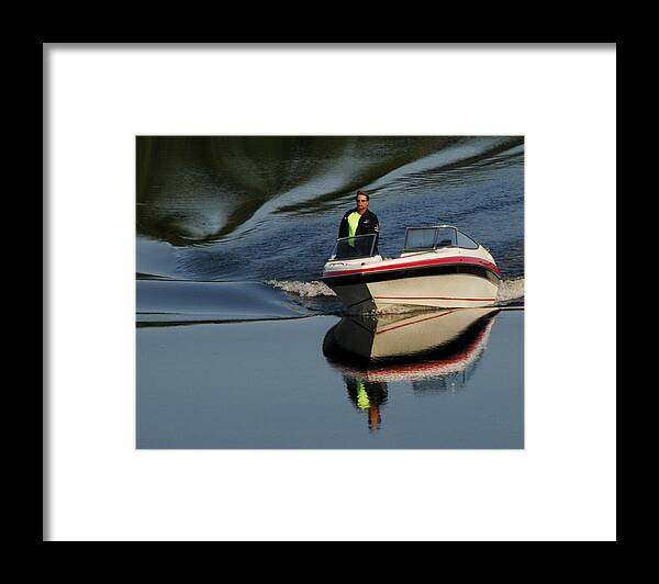 Boating Framed Print featuring the photograph Water Waves by Patrice Clarkson