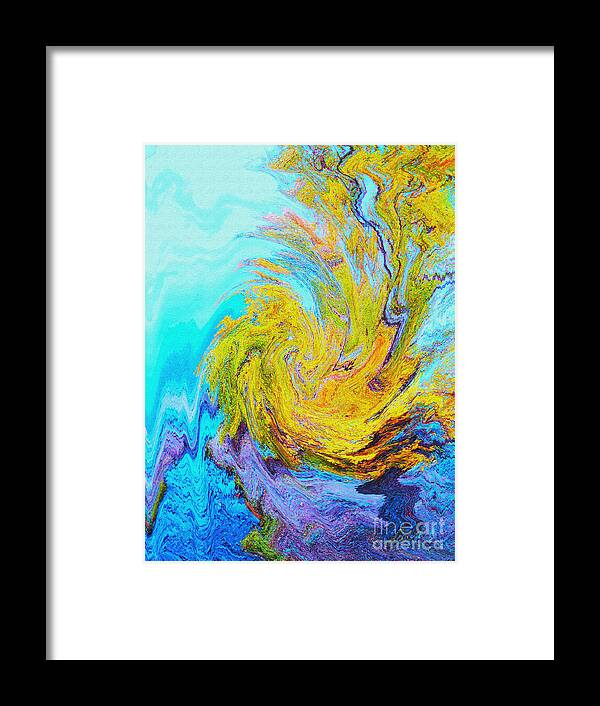 Abstract Framed Print featuring the photograph Water Whirl by Ann Johndro-Collins