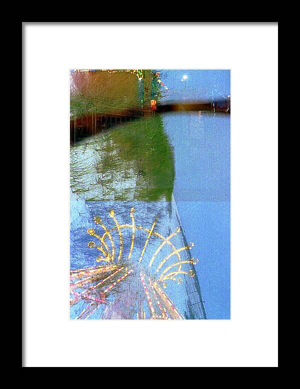 Landscape Framed Print featuring the photograph Watercolor Beach Carnival by Rosie McCobb