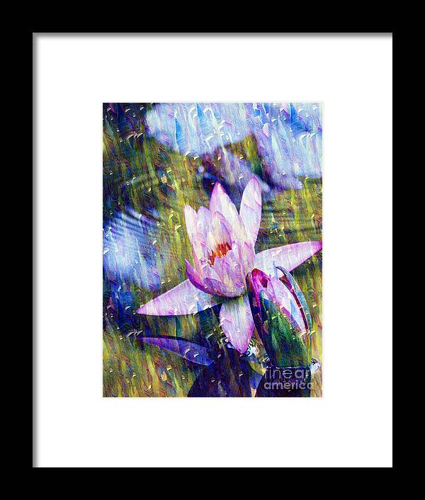 Flower Framed Print featuring the photograph Purple Waterlily Paradise by Carol F Austin