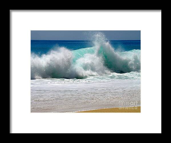 Water Framed Print featuring the photograph Wave by Karon Melillo DeVega
