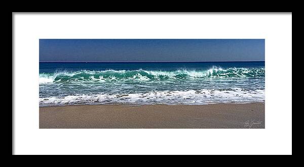Waves Framed Print featuring the photograph Waves of Happiness by Cindy Greenstein