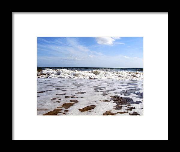Waves Framed Print featuring the photograph Waves by Ramona Matei