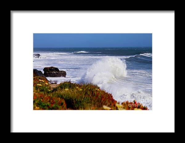  Framed Print featuring the photograph Waves by Theresa Ramos-DuVon