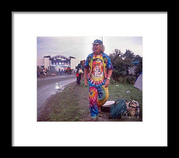 Wavy Framed Print featuring the photograph Wavy Gravy at Woodstock by Chuck Spang