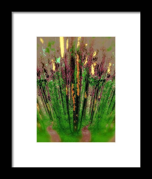 Wax Forest Framed Print featuring the photograph Wax Forest Cathedral by Laureen Murtha Menzl