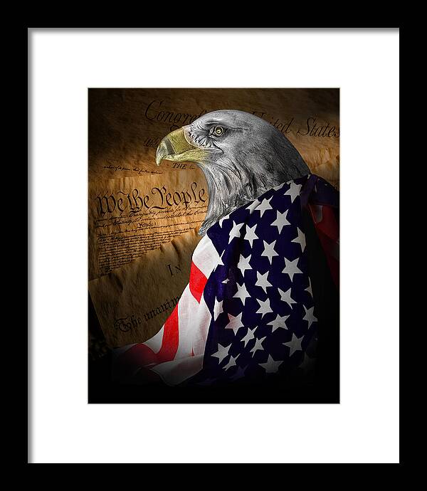 Eagle Framed Print featuring the photograph We The People by Tom Mc Nemar