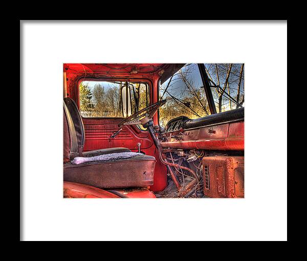 Truck Framed Print featuring the photograph Weathered and Worn by Thomas Young
