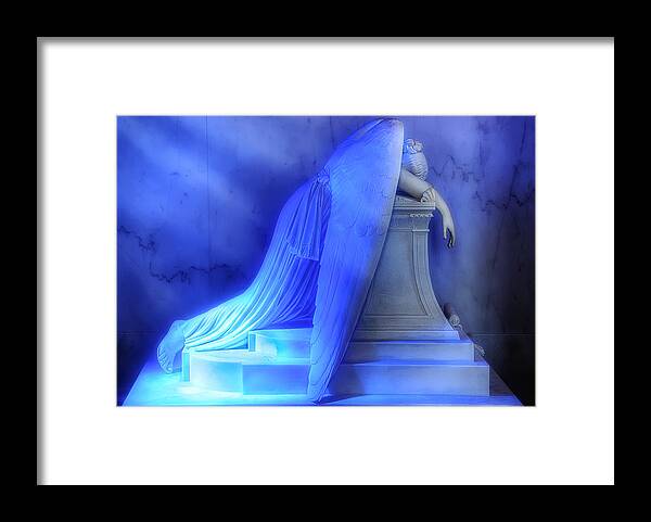 New Orleans Framed Print featuring the photograph Weeping Angel by Don Lovett