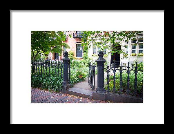 Boston Framed Print featuring the photograph Welcome by Natalie Rotman Cote