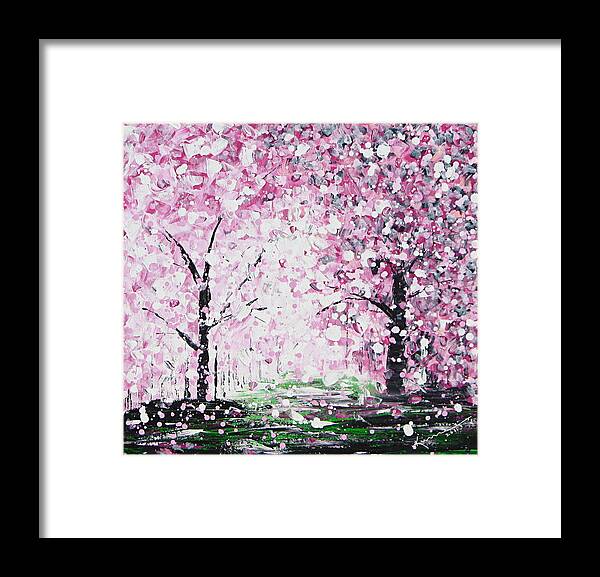 Spring Framed Print featuring the painting Welcome Spring by Kume Bryant