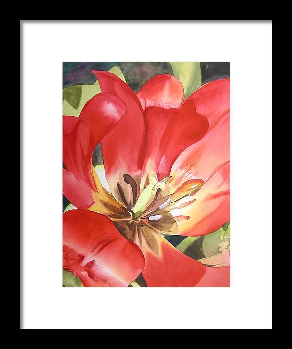 Flower Framed Print featuring the painting Welcoming Spring by Marlene Gremillion