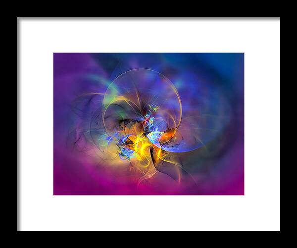 Abstract Framed Print featuring the digital art Wendy by Modern Abstract