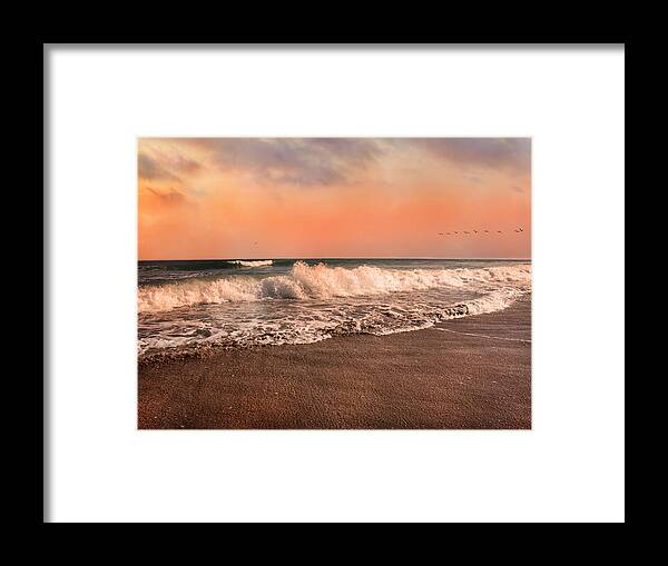 Beach Framed Print featuring the photograph We're Having the Tide of Our Lives by Betsy Knapp