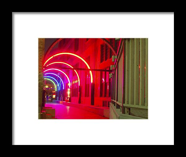 West End Dallas Framed Print featuring the photograph West End Archway In Dallas by Pamela Smale Williams