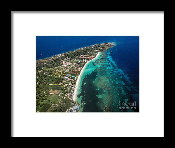 Roatan Framed Print featuring the photograph West End Roatan Honduras by Peggy Hughes