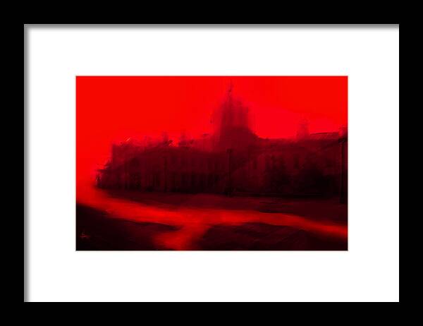 Architecture Framed Print featuring the digital art West Side City Hall by Jim Vance