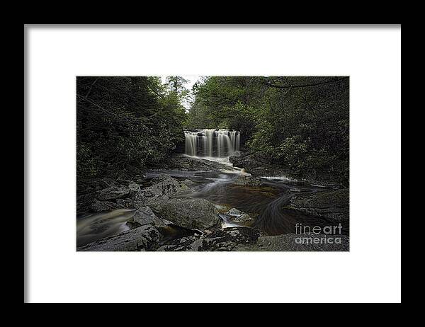 West Virgina Waterfalls Framed Print featuring the photograph West Virgina waterfall Jornkbramann by Dan Friend
