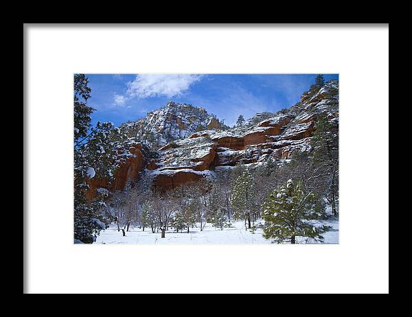 Winter Framed Print featuring the photograph Westfork Captivates by Tom Kelly