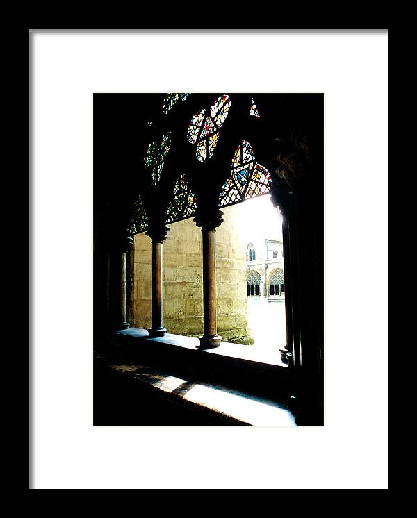 Westminster Abbey Framed Print featuring the photograph Westminster Abbey Courtyard by Kathryn McBride