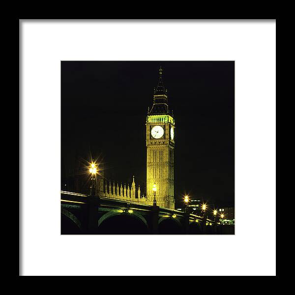 Gothic Style Framed Print featuring the photograph Westminster Bridge And Big Ben At by Hisham Ibrahim
