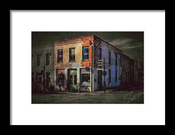 Building Framed Print featuring the photograph Weston Chronicle Ghost by Brian Lea